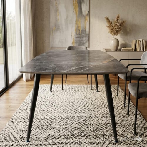 قاعدة طاولة طعام مستطيل اسود مقاس 120CM*60CM*70CM...