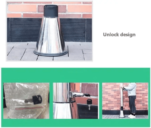 طفاية سجائر ستاند ستيل فضي GWD1548