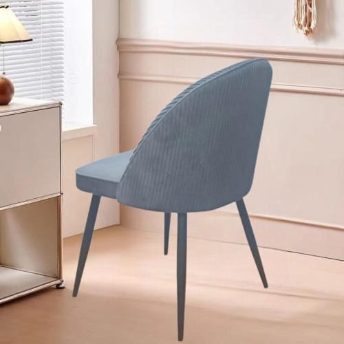 كرسي طعام و كافيه قماش ازرق