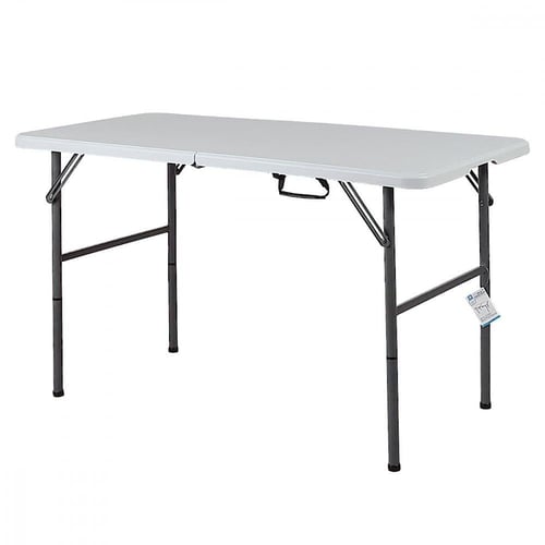 طاولة فايبر للمناسبات مستطيل ابيض بارجل قابلة للطي...