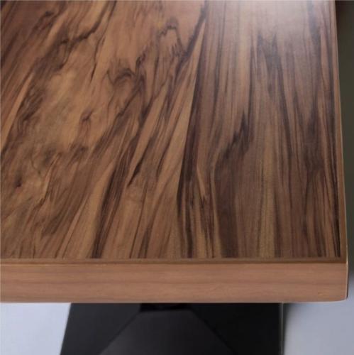 سطح طاولة طعام خشب مربع بني BRWON K102 120cm x 70c...