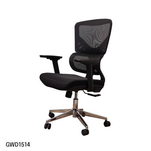 كرسي مكتبي قماش مخرم لون اسود بدون مسند راس موديل...