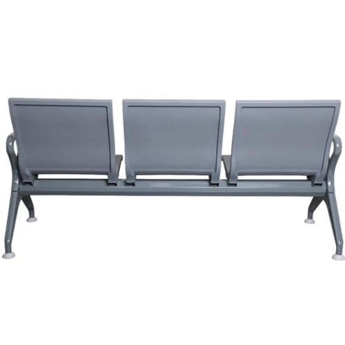 كرسي انتظار فايبر رمادي 3مقاعد بقاعدة فايبر رمادي...