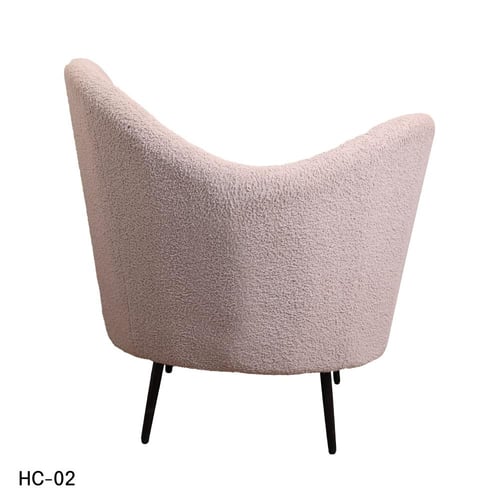 كرسي كافية وضيافة واسترخاء قماش وردي HC-02PINK