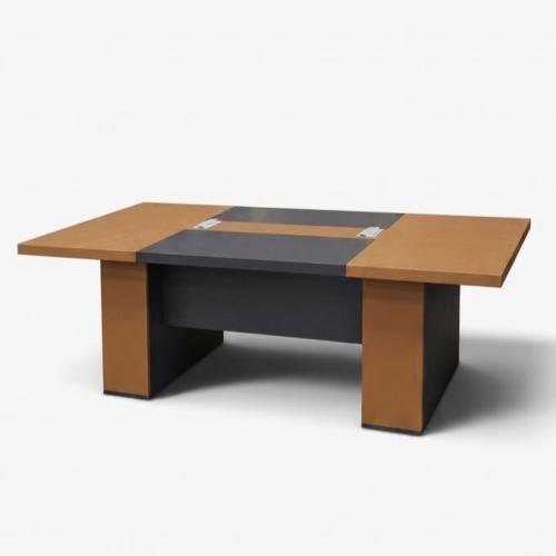 طاولة اجتماعات مقاس 2,40M×100CM×75CM لون جملي FF-R...