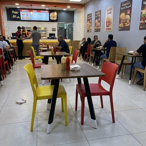 طاولة ضيافة للقهوة فاخرة مربعة 80CM*80CM*75CM سطح...
