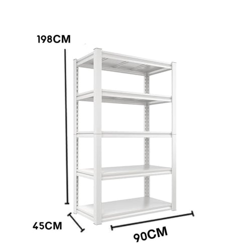 رفوف تخزين خشبية مع هيكل معدني لتحمل الاوزان 5ادوا...