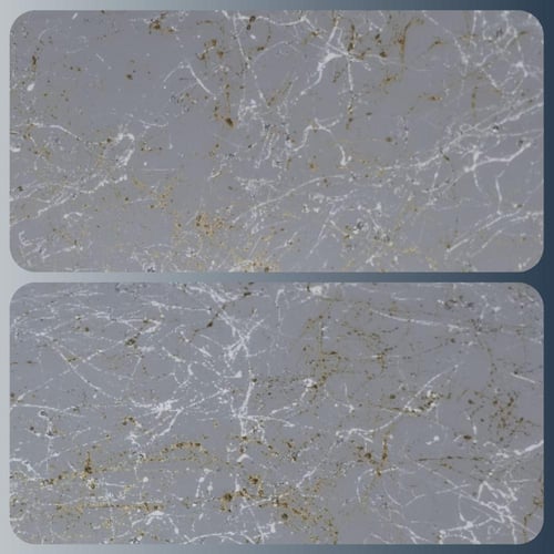 طاولة خشب جداري رصاصي مرشوش بلون ابيض وذهبي ومدهون...