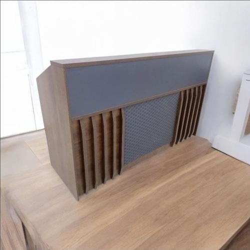 كاونتر استقبال خشبي مع أدراج 180 سم