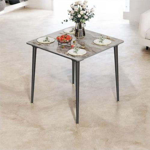 طاولة سيراميك مربع رصاصي MA25158 GRAY
