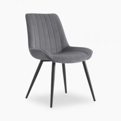 كرسي طعام و كافيه جلد رمادي IEASYS2GREY