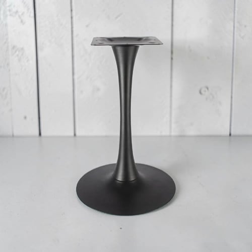 قاعدة طاولة طعام معدن دائري اسطواني مقوس لون اسود...