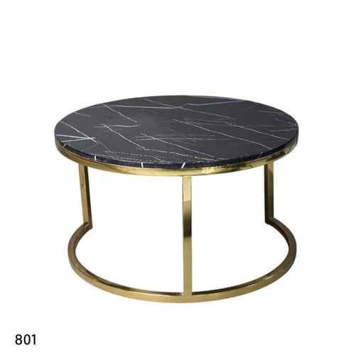 طقم طاولة ضيافة للقهوة فاخرة دائرية 80CM-60CM سطح...