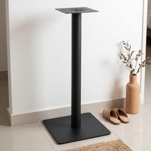 قاعدة طاولة بار وكوفي و طعام دائرية مرتفعة لون اسو...