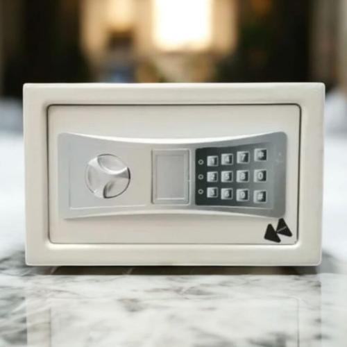 خزنة كبير لون بيج واسود بدون شاشة للفنادق والمنازل...