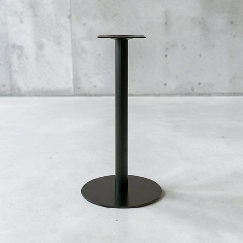 قاعدة طاولة بار كوفي و طعام دائرية مرتفعة لون اسود...