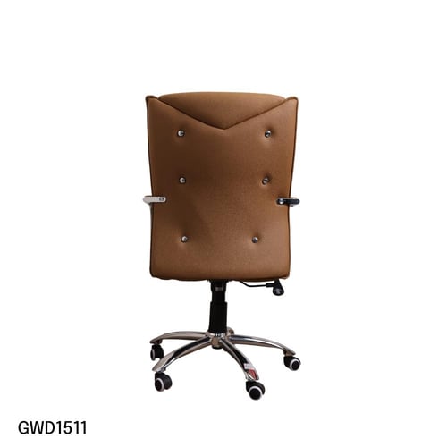 كرسي مكتبي جلد لون بني برتقالي موديل رقم GWD1511OR...