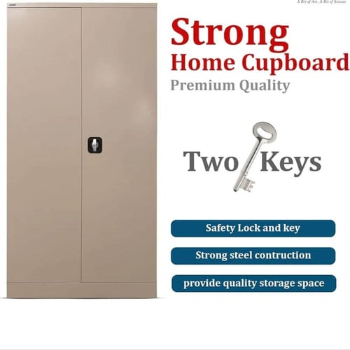 دولاب ملفات مكتبي حديد 2 ابواب 5ارفف مقاس 185×85×4...