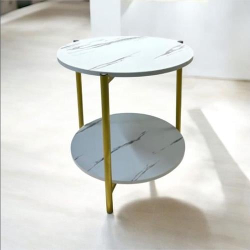 طاولة قهوة عصرية ذات طبقتين EX-85780