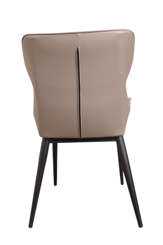 كرسي طعام جلد لونين اخضر للمقعد والظهر والخلفيه رص...