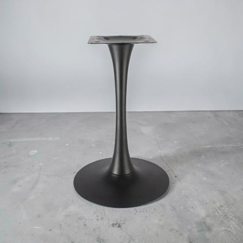 قاعدة طاولة طعام معدن دائري اسطواني مقوس لون اسود...