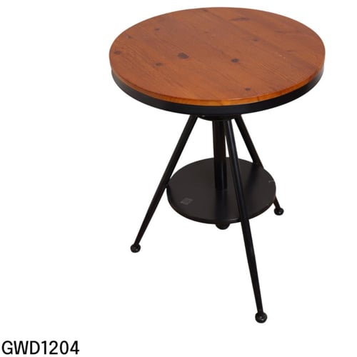 طقم طاولة طعام سطح خشبي دائري مع 3 كراسي شكل برميل...