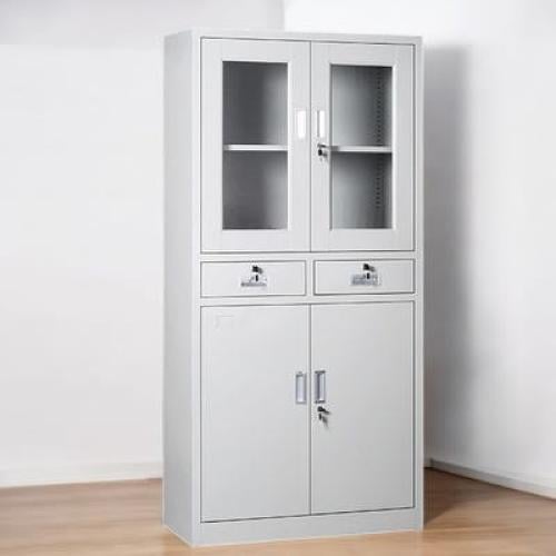 دولاب ملفات مكتبي حديد 4 ابواب و2 ادراج و ارفف داخ...