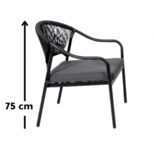 طاولة طعام مع مظلة 4 كرسي GREY 211104