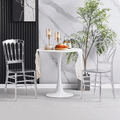 كرسي حفلات ومناسبات اكليريك شفاف قوي مقاوم للخدش P...