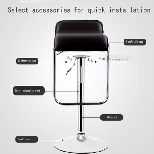 كرسي بار مقعد جلد قاعدة هيدروليك FF-RT-3023BLACK