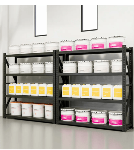 رفوف تخزين حديد 4 ادوار يتحمل كل رف 300كجم مقاس 60...