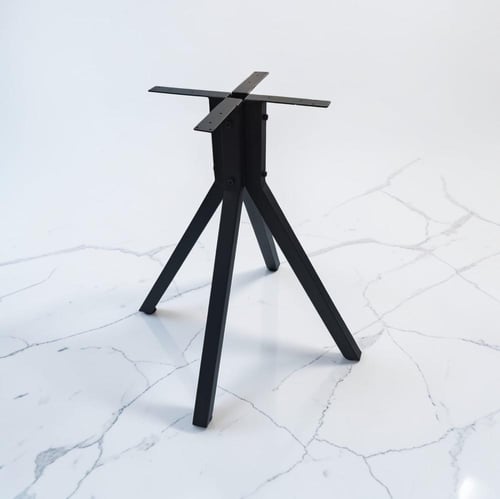 قاعدة طاولة طعام وكوفي ب3ارجل لون اسود مقاس 74CM*6...