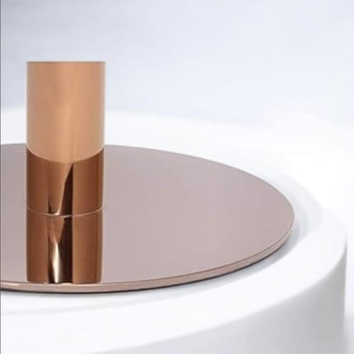 قاعدة طاولة طعام استانليس استيل برونزي دائري GWD13...