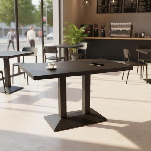 طاولة طعام مستطيل لونها اسود 60-BA-C120BLACK