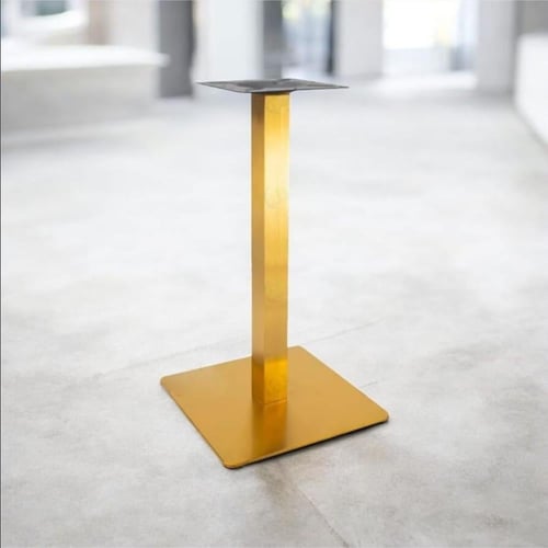 قاعدة طاولة طعام استانليس ستيل مربع ذهبي GWD1264G