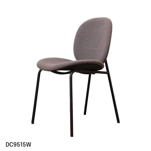 كرسي طعام وكافية حديد مع مقعد قماش رصاصي DC9515-3-...