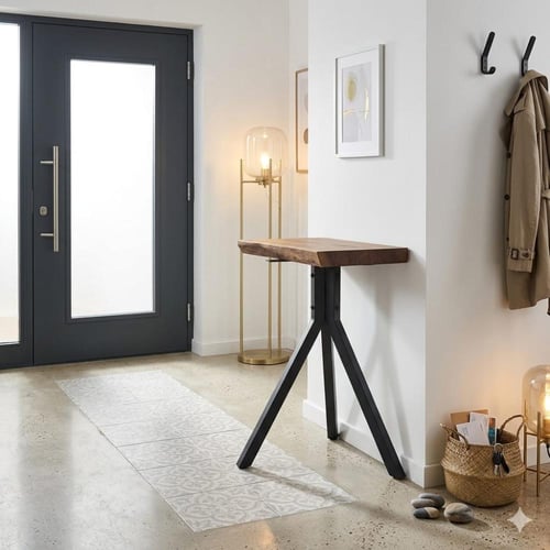 قاعدة طاولة طعام وكوفي ب3ارجل لون اسود مقاس 74CM*6...