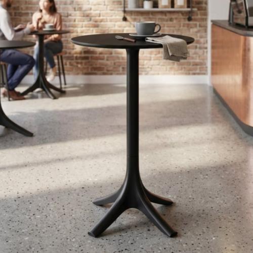 طاولة طعام بار فابير دائري اسود ZH061BLACK