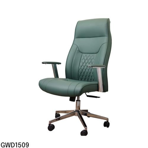 كرسي مكتبي جلد لون اخضر موديل رقم GWD1509GREEN