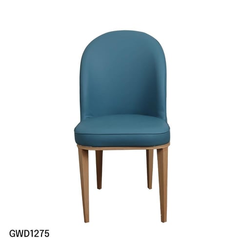 طقم طاولة طعام سطح زجاجي دائري مع 4 كراسي جلد ازرق...