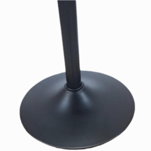 كرسي بار قماش بوكلية برتقالي و قاعدة هيدروليك اسود