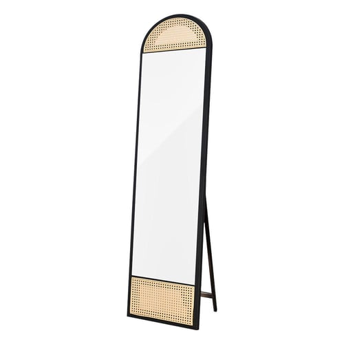 مرآة بروسي الدائمة المصنوعة من الروطان الطبيعي بطو...