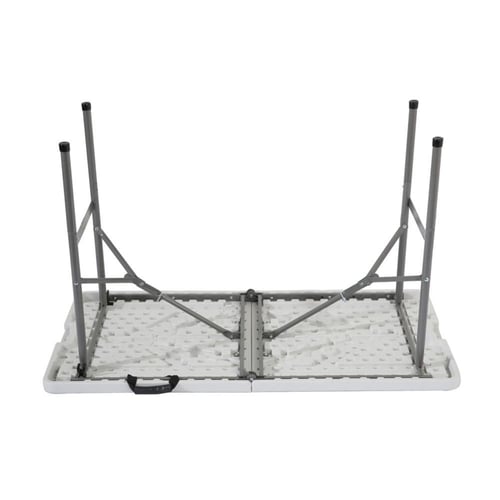 طاولة فايبر للمناسبات مستطيل ابيض بارجل قابلة للطي...