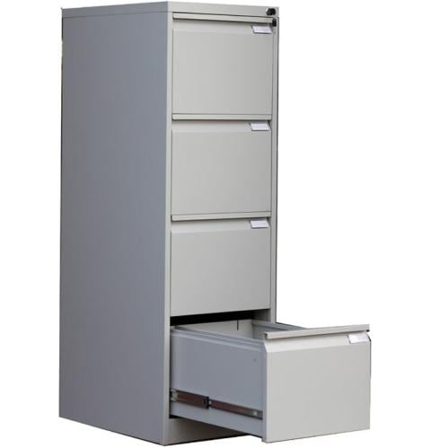 دولاب ادراج امانات وملفات حديد 4خانة بيج GWD1342