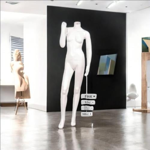 مانيكان مجسم عرض نسائي بدون رٍأس ابيض FH4