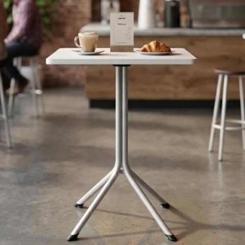 طاولة طعام فابير مربعة ابيض ZH017WHITE