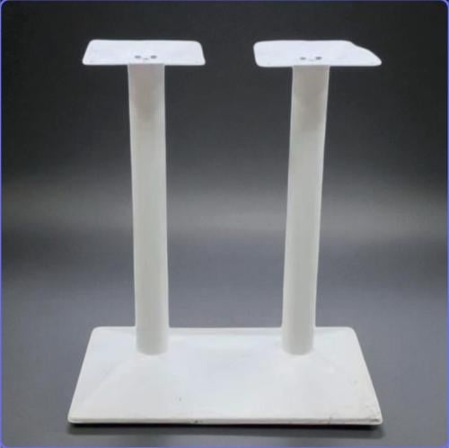 قاعدة طاولة طعام مزدوج ابيض بقاعدة مستطيل مضلع GWD...