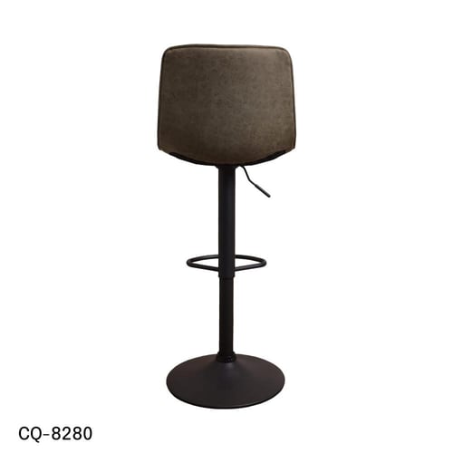 كرسي بار جلد اخضر زيتي وقاعدة هيدروليك اسود CQ-828...