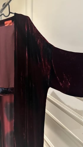 Burgundy & Black Velvet