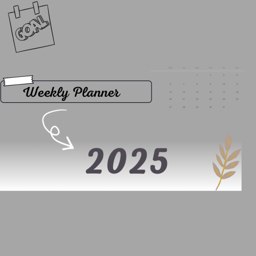 مخطط اسبوعي لعام 2025